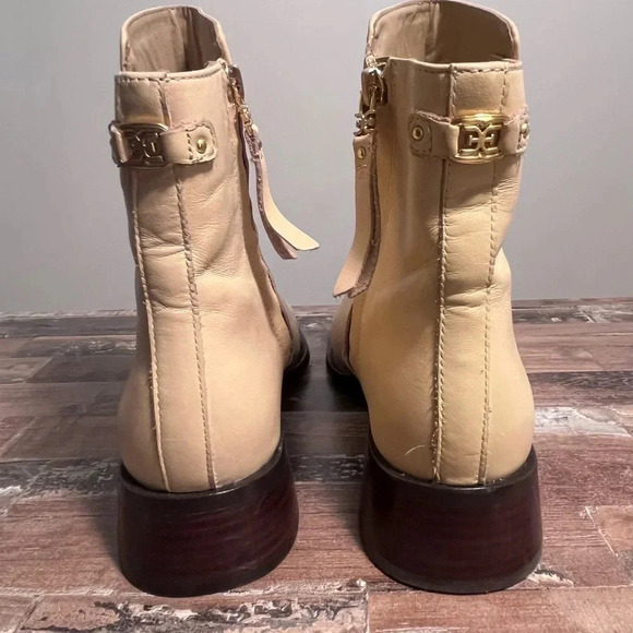 NWOT Sam Edelman Nude Thatcher Leather Boot Women Size 9 - Picture 5 of 7